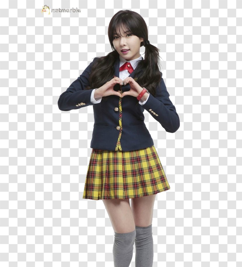 Hyuna South Korea K-pop School Uniform Female - Cartoon - 明星 Transparent PNG