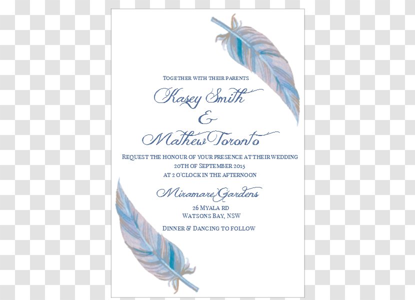 Feather - Butterfly Invitation Transparent PNG