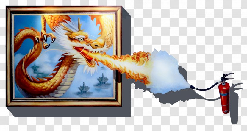 3D Wall Painted Dragon - Tibetan Buddhist Paintings - Painting Transparent PNG