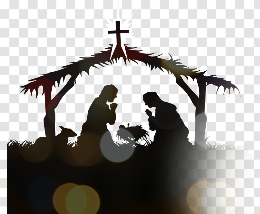 Bethlehem Nativity Scene Of Jesus Silhouette Transparent PNG