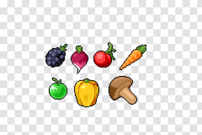 Vegetable Pixel Art Fruit - Vegetables Transparent PNG