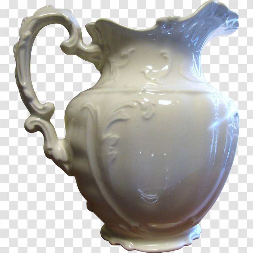 Ironstone China Pottery Jug Porcelain - Glass - Blue Transparent PNG