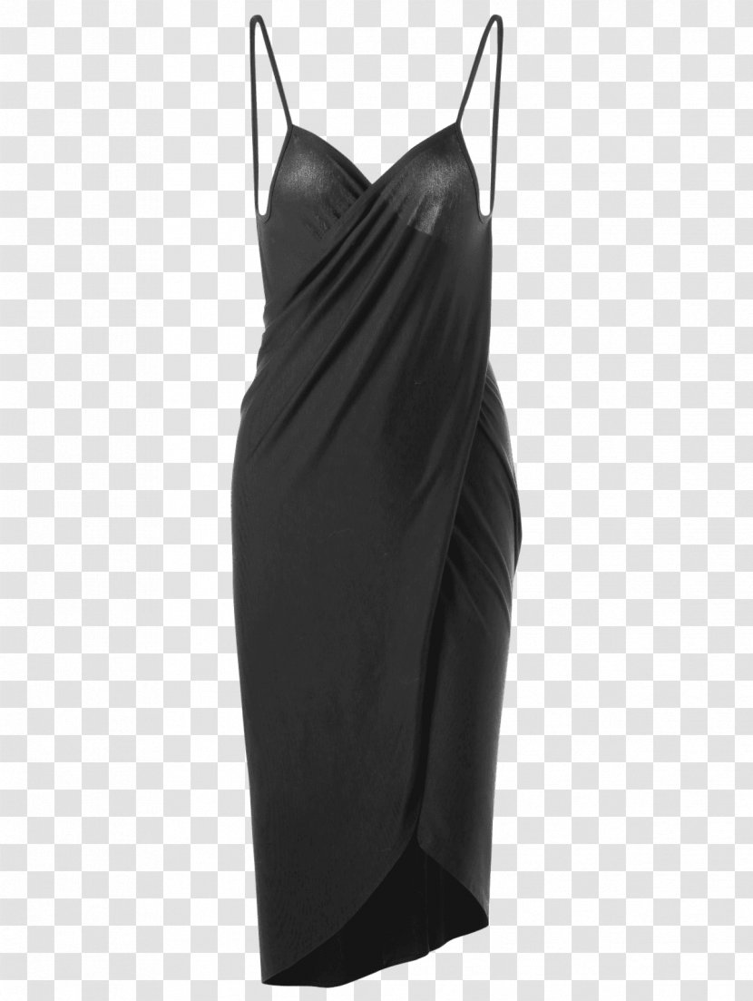 Little Black Dress Spaghetti Strap Clothing Wrap - Maxi Transparent PNG
