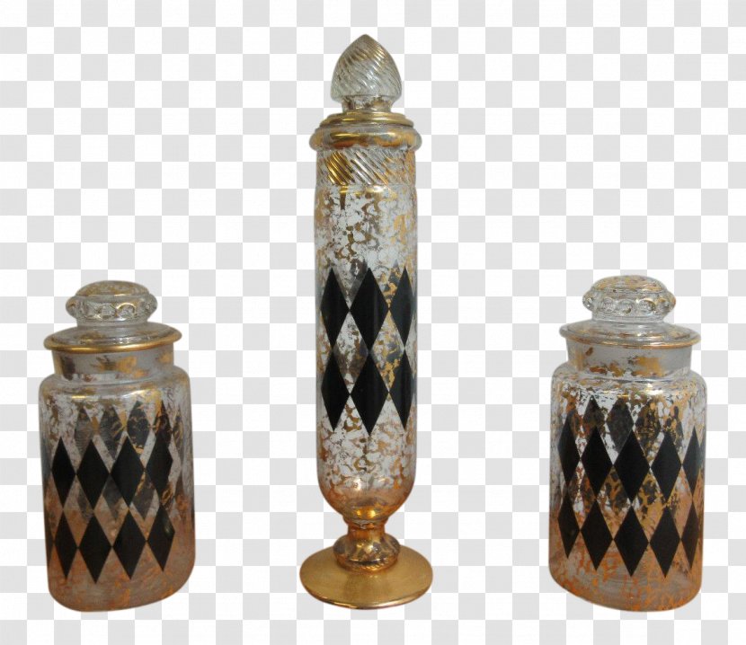 Vase Glass Jar Art Deco - Glassblowing - Ceramic Three-piece Transparent PNG
