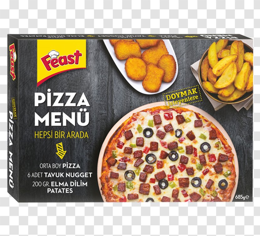Pizza Chicken Nugget Potato Wedges Cuisine Frozen Food - Puff Pastry Transparent PNG