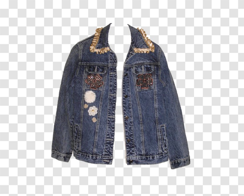 Jeans Denim Jacket Pocket Sleeve - Boho Style Transparent PNG