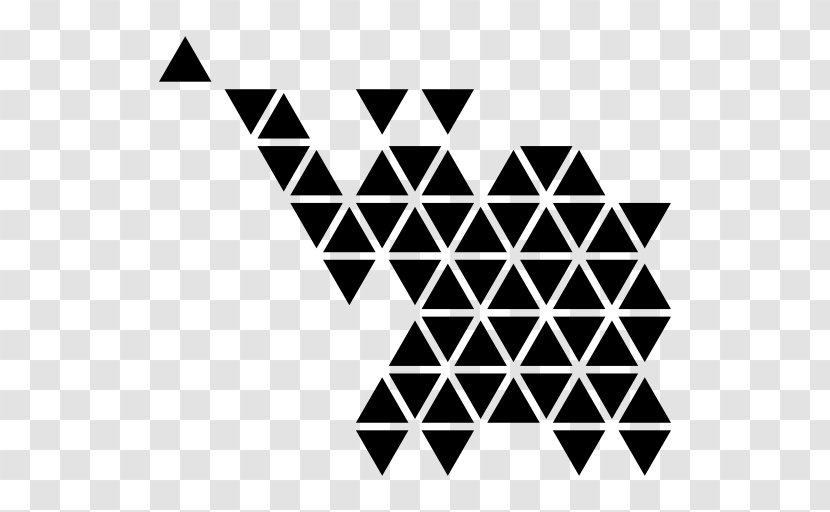 Triangle Polygon Shape - Monochrome Photography - Polygonal Shapes Transparent PNG