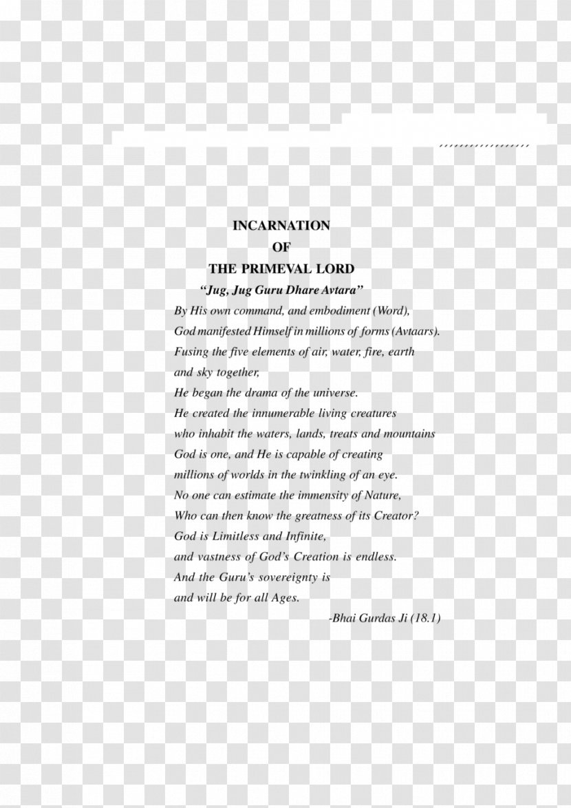 Document Namdhari Gurpurb Sikh History - Quotation Transparent PNG