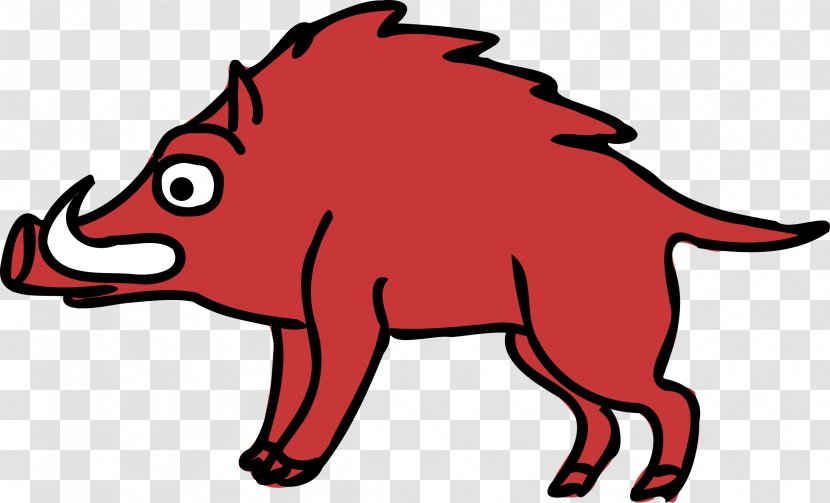 Pig Dog Cartoon Clip Art - Mammal - Boar Transparent PNG