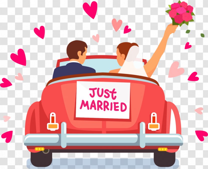 Royalty-free Art Marriage - Pink - Just Married Transparent PNG