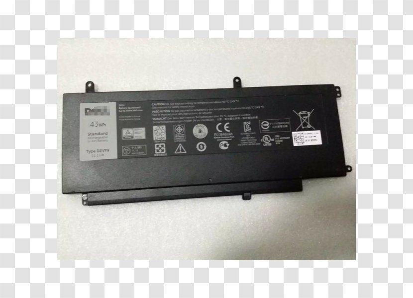 Battery Charger Dell Vostro Laptop Electric - Electronics Accessory Transparent PNG