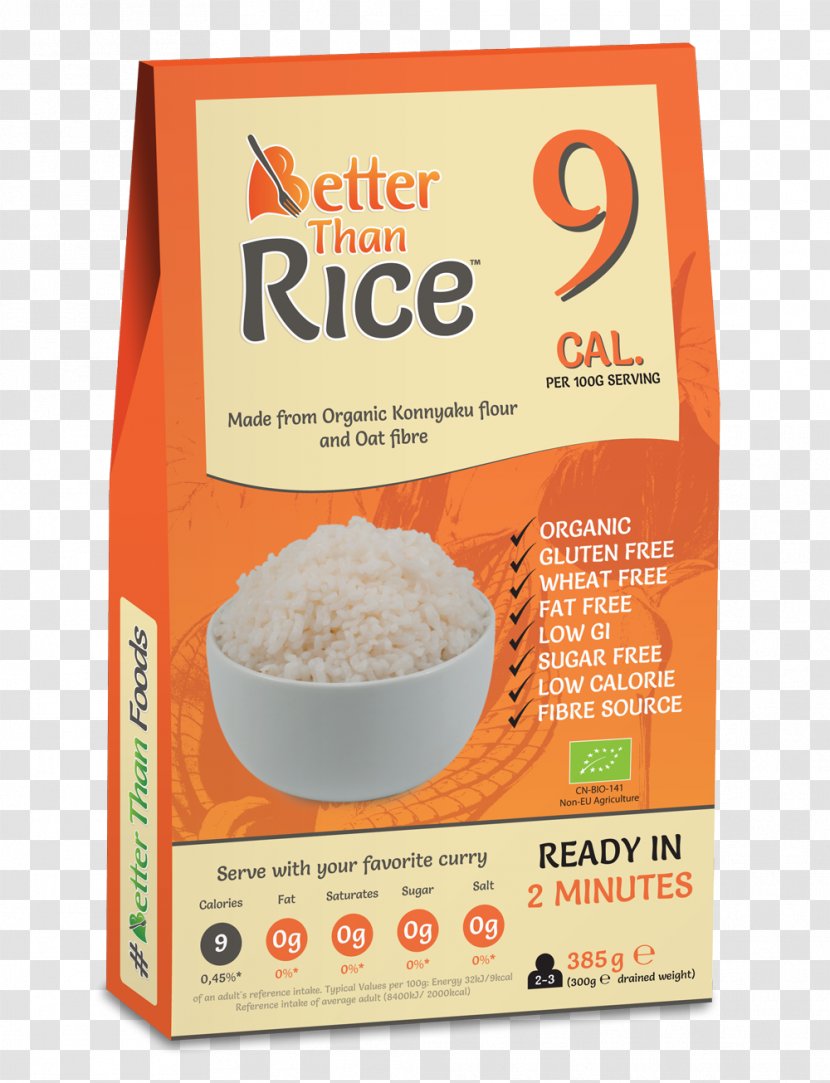 Organic Food Pasta Konjac Gluten-free Diet Noodle - Dietary Fiber - Rice Transparent PNG