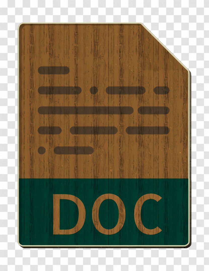 File Types Icon Document Doc - Brown - Hardwood Plywood Transparent PNG