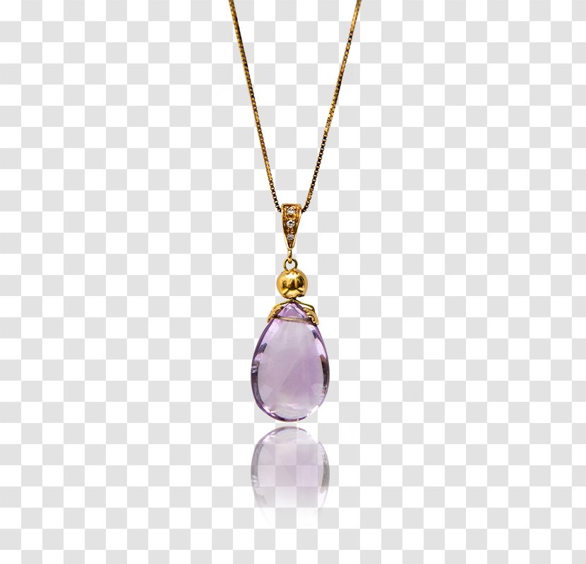 Amethyst Locket Purple Necklace Jewellery Transparent PNG