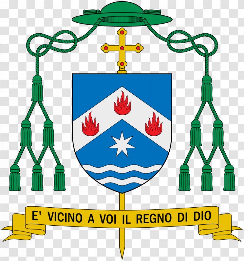 Bishop Coat Of Arms Church Apostolic Vicariate Ecclesiastical Heraldry - Signage - Opus Dei Transparent PNG