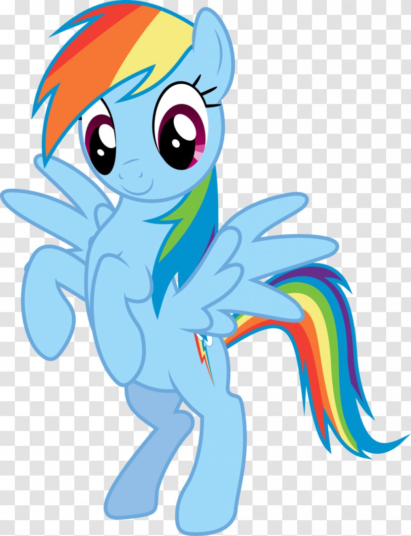 Rainbow Dash Rarity Pony T-shirt Clip Art - Mammal - Cliparts Transparent PNG