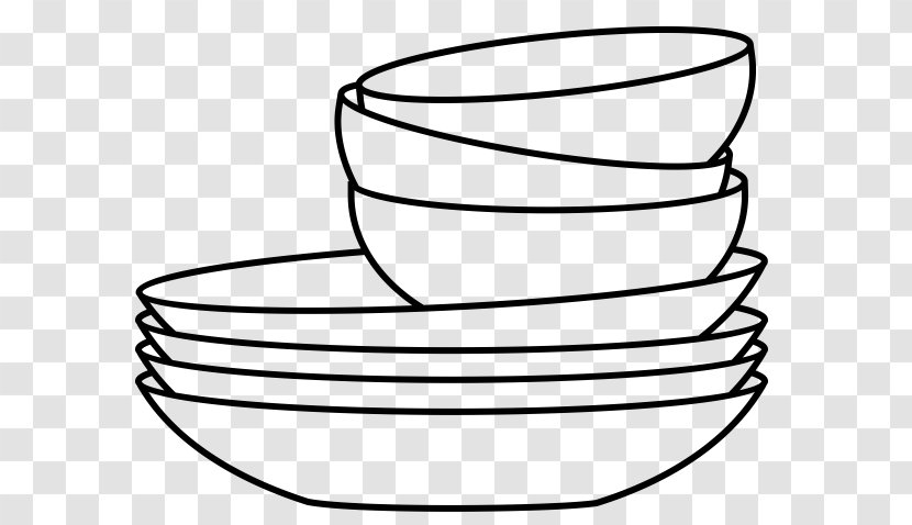 White Line Art Coloring Book Tableware - Mixing Bowl Drinkware Transparent PNG