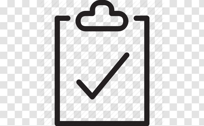 Iconfinder Action Item Checklist - Black And White - Drawing Survey Icon Transparent PNG
