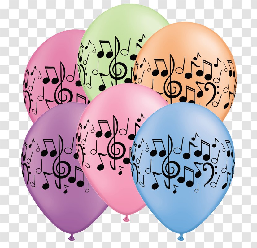 Balloon Musical Note Birthday Theatre - Cartoon Transparent PNG