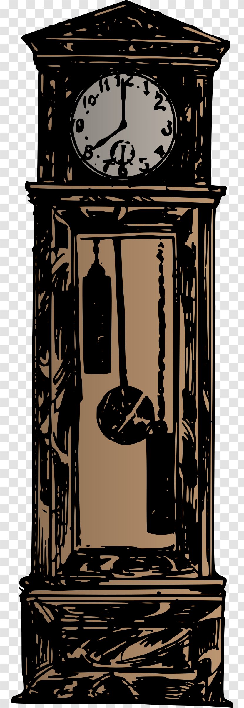 Floor & Grandfather Clocks Pendulum Clock Clip Art - Longcase Transparent PNG