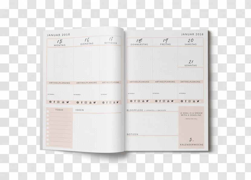 Planning Diary Standard Paper Size - Brand - Kalender 2018 Indonesia Transparent PNG