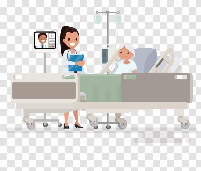 Patient Cartoon - Telehealth - Service Furniture Transparent PNG