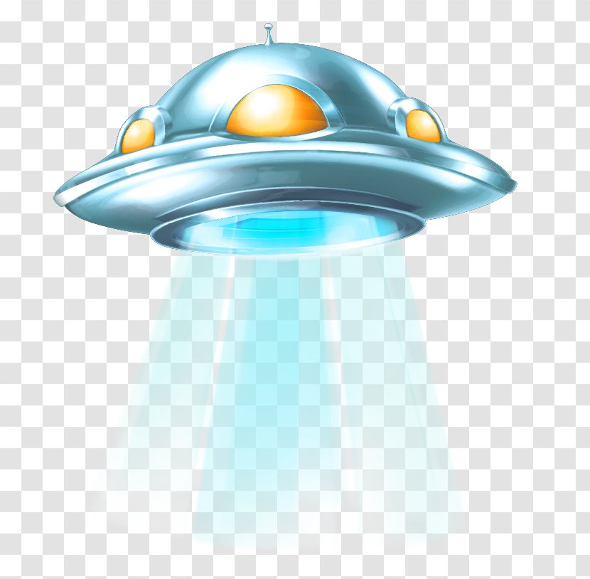 Spacecraft Clip Art - Aqua - Blue Simple UFO Decorative Patterns Transparent PNG