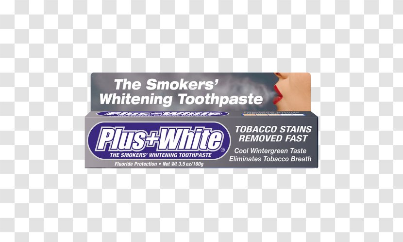 Plus White Smokers' Whitening Toothpaste Smoking Tooth - Crest Transparent PNG