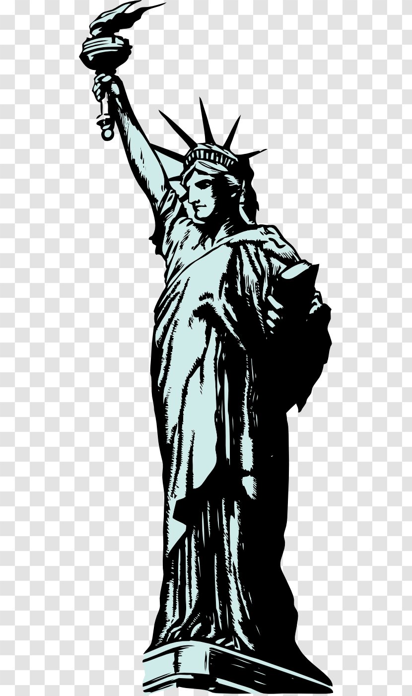 Statue Of Liberty Drawing Clip Art - Tree - Clipart Transparent PNG