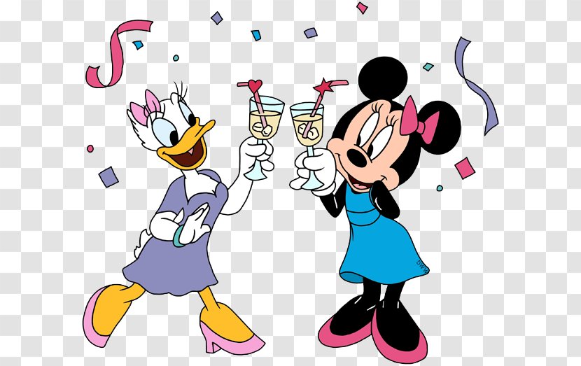 Minnie Mouse Mickey Daisy Duck Goofy Clip Art - Heart - Disney Holiday Cliparts Transparent PNG