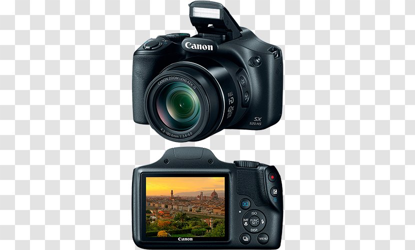 Canon PowerShot SX520 HS EOS 1300D Point-and-shoot Camera - Reflex Transparent PNG