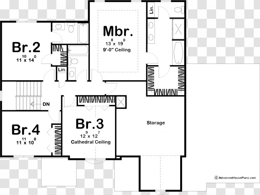 Floor Plan Paper Angle - Diagram - Traditional House Transparent PNG