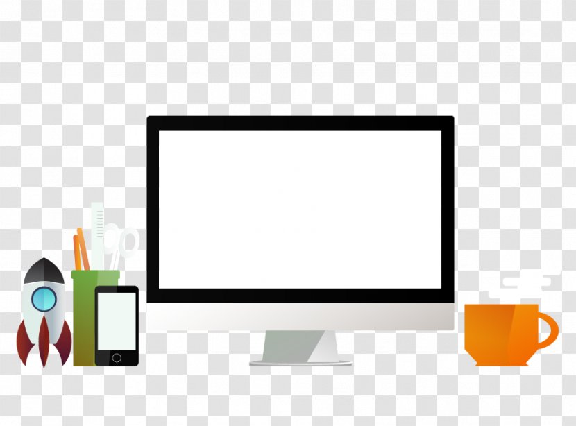 LCD Television Computer Monitors LED-backlit Liquid-crystal Display Video - Rectangle - Illustrator House Transparent PNG