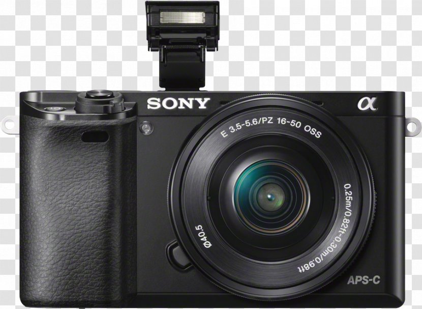 Sony α6000 NEX-6 Mirrorless Interchangeable-lens Camera 索尼 Autofocus - Lens - A6000 Transparent PNG