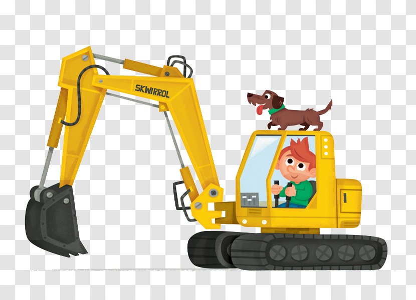 Heavy Equipment Excavator Graphic Design - Machine - Flat Transparent PNG