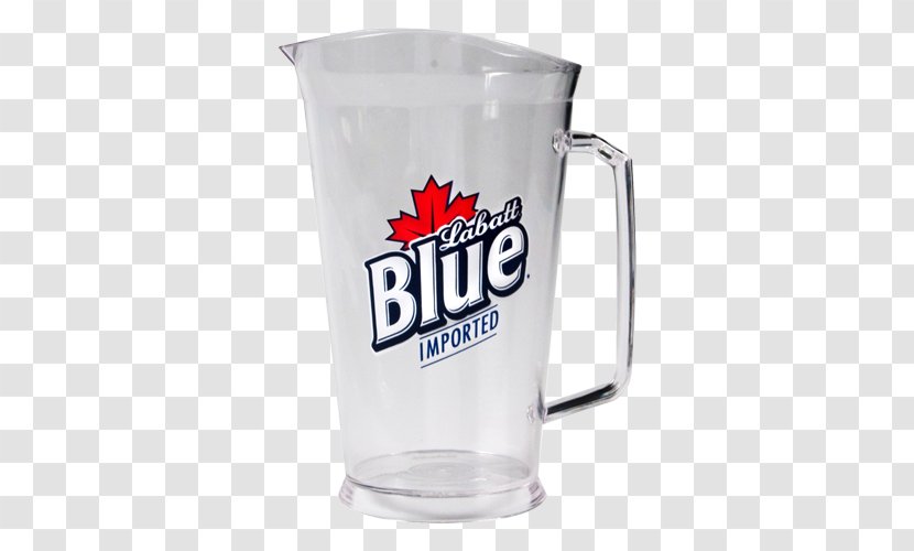 Labatt Brewing Company Beer Pint Glass Blue Genesee - Pitcher Transparent PNG