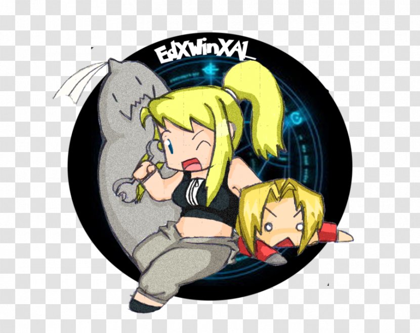Edward Elric Winry Rockbell Fullmetal Alchemist Fiction Drawing - Silhouette Transparent PNG