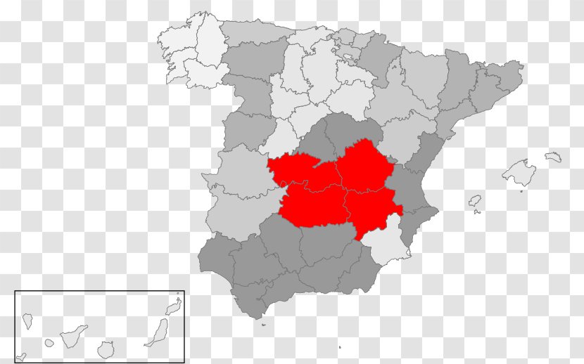 Catalonia Navarre Provinces Of Spain Andalusia Autonomous Communities - World - Mapa Polityczna Transparent PNG