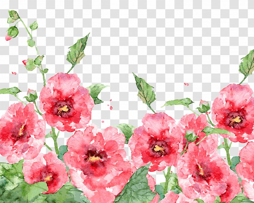 Watercolor Painting Watercolour Flowers Bird-and-flower - Spring Transparent PNG