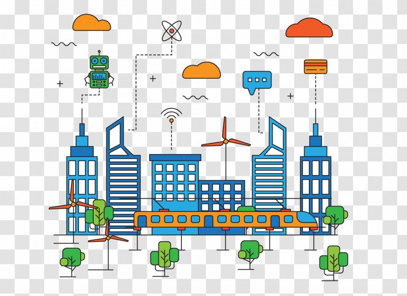 Smart City Internet Of Things Business Industry - Information Transparent PNG