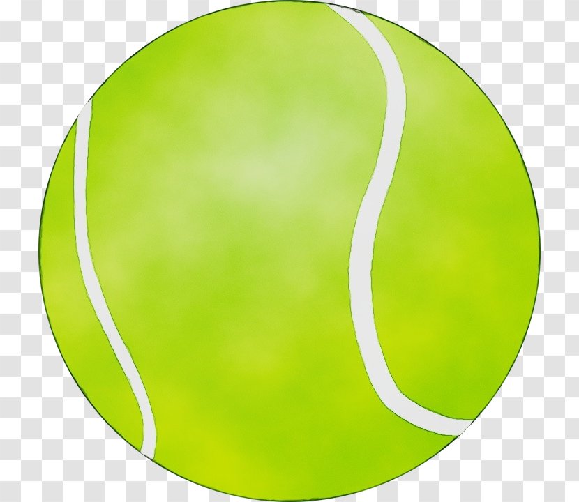 Tennis Ball - Yellow - Logo Oval Transparent PNG