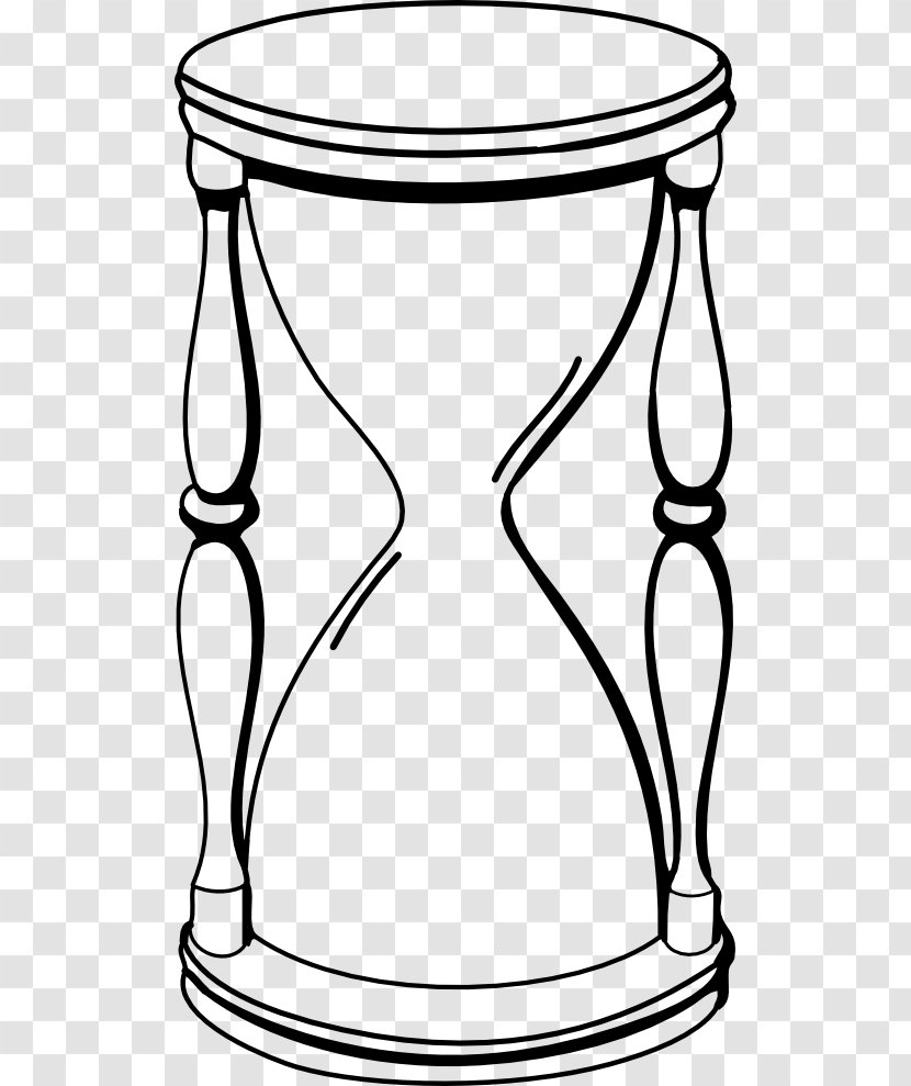 Death Hourglass Clip Art - Time - Public Domain Line Transparent PNG