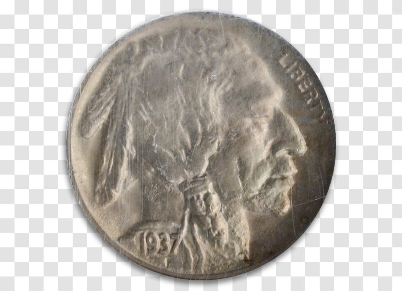 Coin Bullion Silver Gold Nickel - Native American Transparent PNG