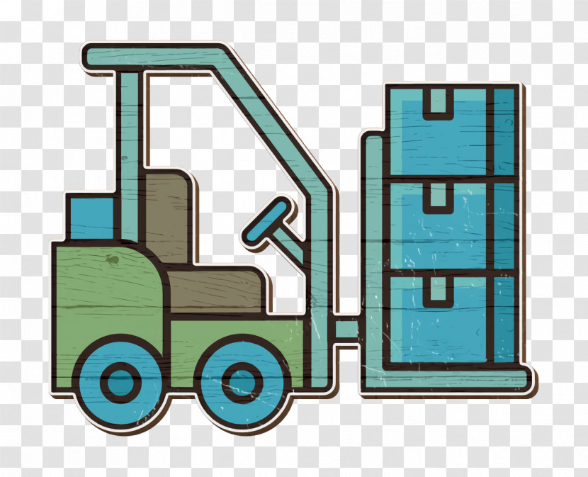 Logistics Icon Forklift Icon Truck Icon Transparent PNG
