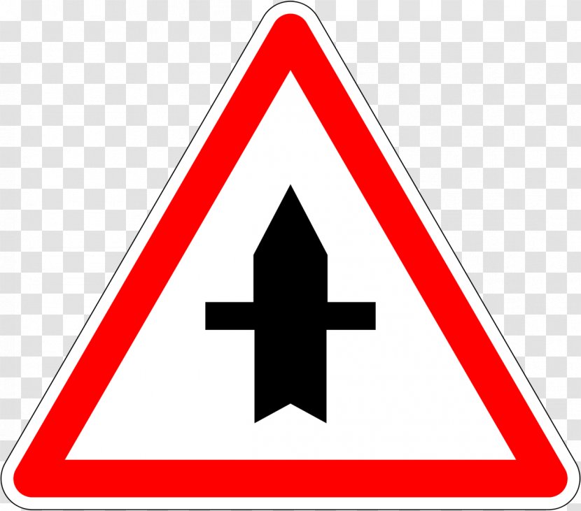 Priority Signs Traffic Sign Warning Road In France Yield - Thumbtack Transparent PNG
