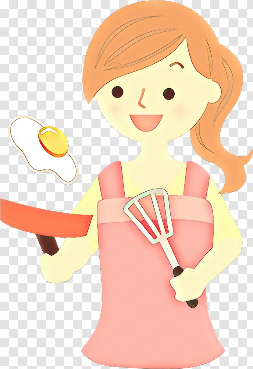 Fried Egg Breakfast Frying Clip Art Cooking - Woman - Fictional Character Transparent PNG