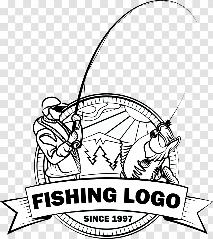 Logo Fishing Fish Hook Angling - Symbol - Old Man Transparent PNG