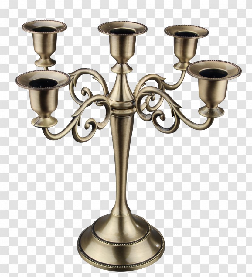 Candlestick Candelabra Candle Holders Bronze - Bougies En Noir Transparent PNG