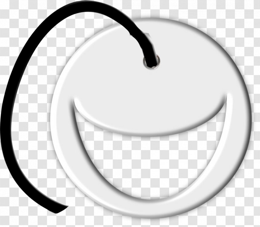 Cartoon Black And White - Monochrome - Smiley Bomb Material Free To Pull Transparent PNG