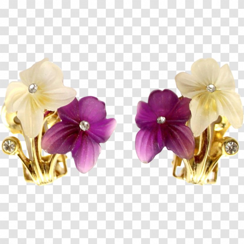 Flower Earrings Bouquet Cut Flowers - Jewellery Transparent PNG
